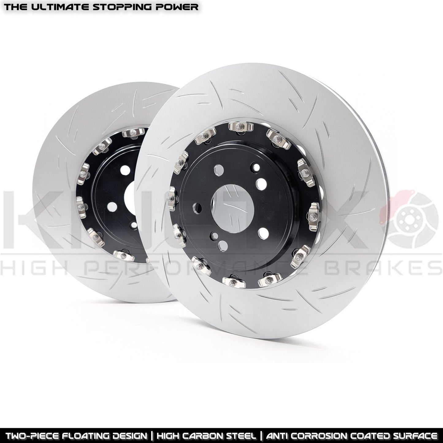 FOR MERCEDES C63 & C63S AMG TWO PIECE FLOATING GROOVED FRONT BRAKE DISCS BREMBO PADS & WEAR WIRE SENSOR LEAD 390mm X 36mm