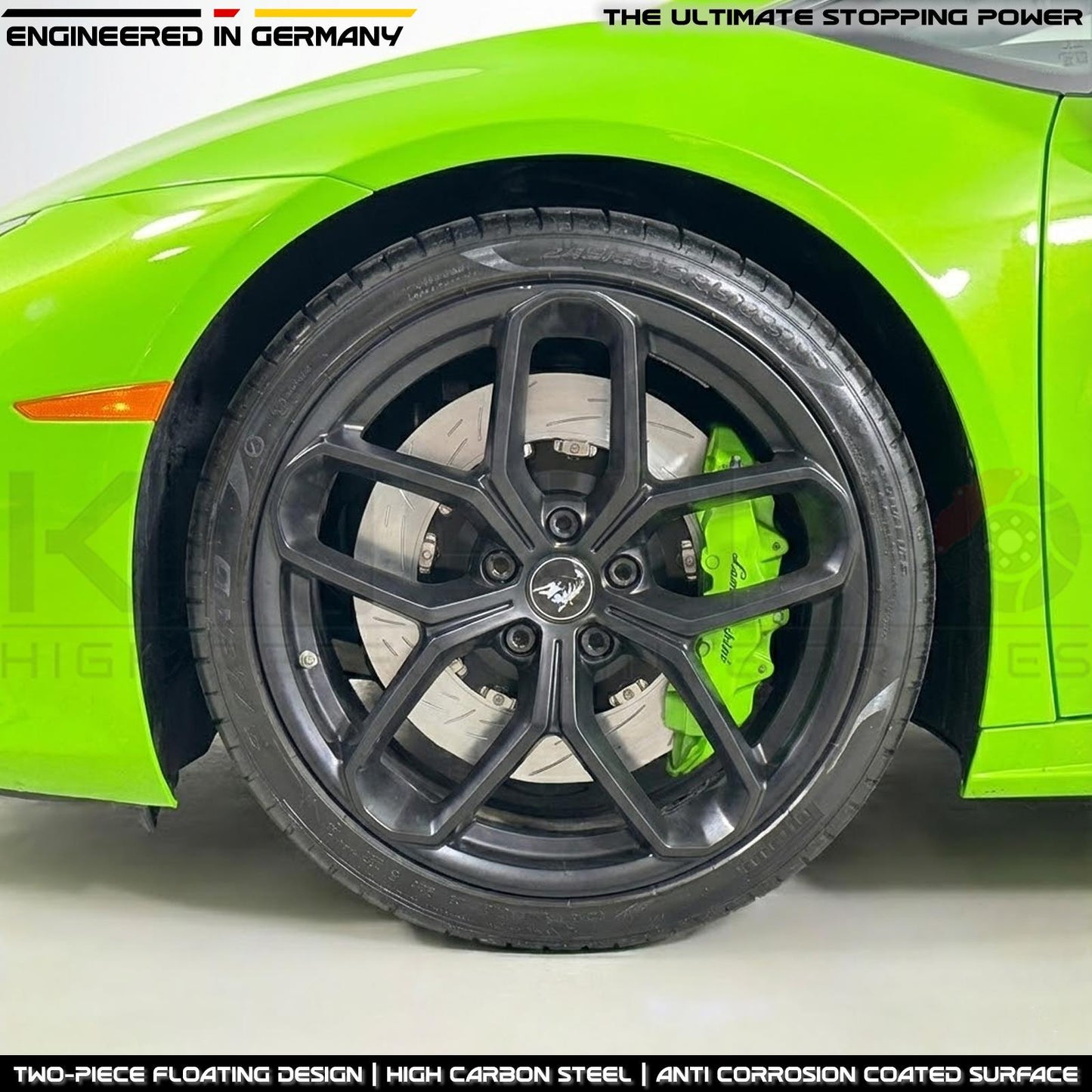 FOR LAMBORGHINI HURACAN LP580 EVO SPYDER FRONT BRAKE DISCS CERAMIC PADS 365mm