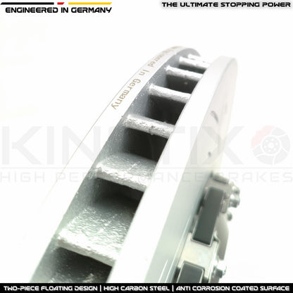 FOR AUDI S4 S5 SQ5 E-TRON TWO PIECE FLOATING FRONT BRAKE DISCS PAIR 375mm X 36mm