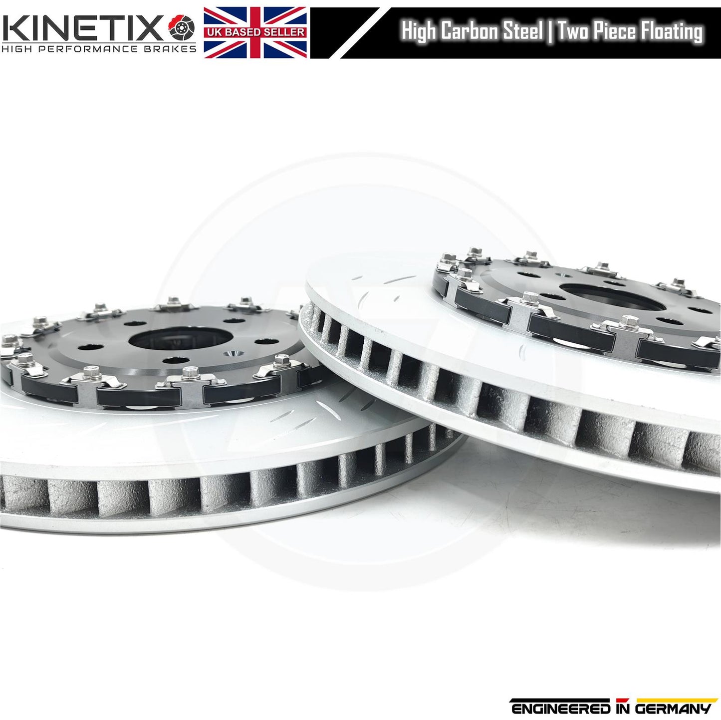 FOR AUDI RS3 8Y RSQ3 FORMENTOR TWO-PIECE FLOATING FRONT BRAKE DISCS CERAMIC PADS