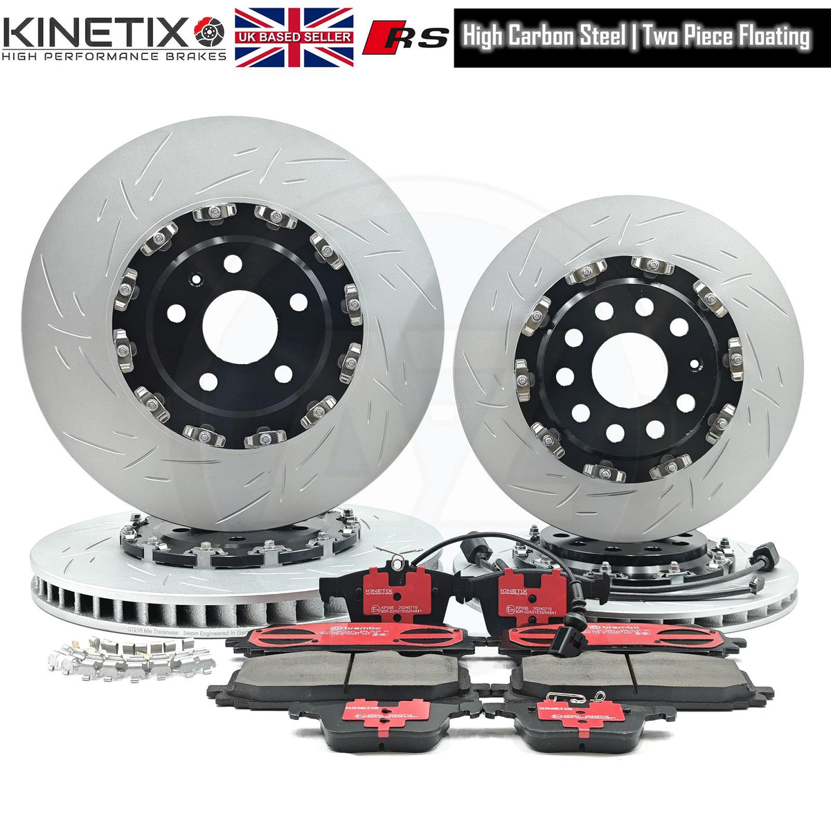 FOR CUPRA FORMENTOR FRONT REAR TWO PIECE FLOATING BRAKE DISCS PADS 375mm 310mm