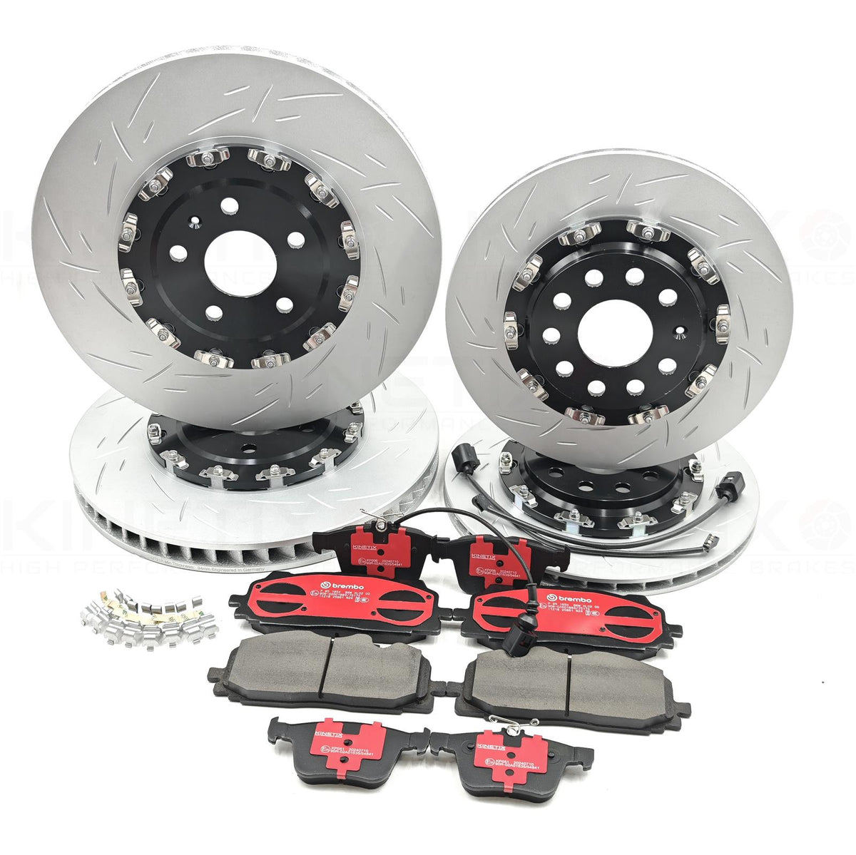 FOR AUDI RSQ3 FRONT REAR TWO PIECE FLOATING BRAKE DISCS PADS 375mm 310mm