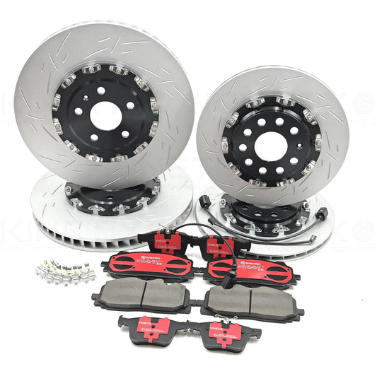 FOR AUDI RSQ3 FRONT REAR TWO PIECE FLOATING BRAKE DISCS PADS 375mm 310mm