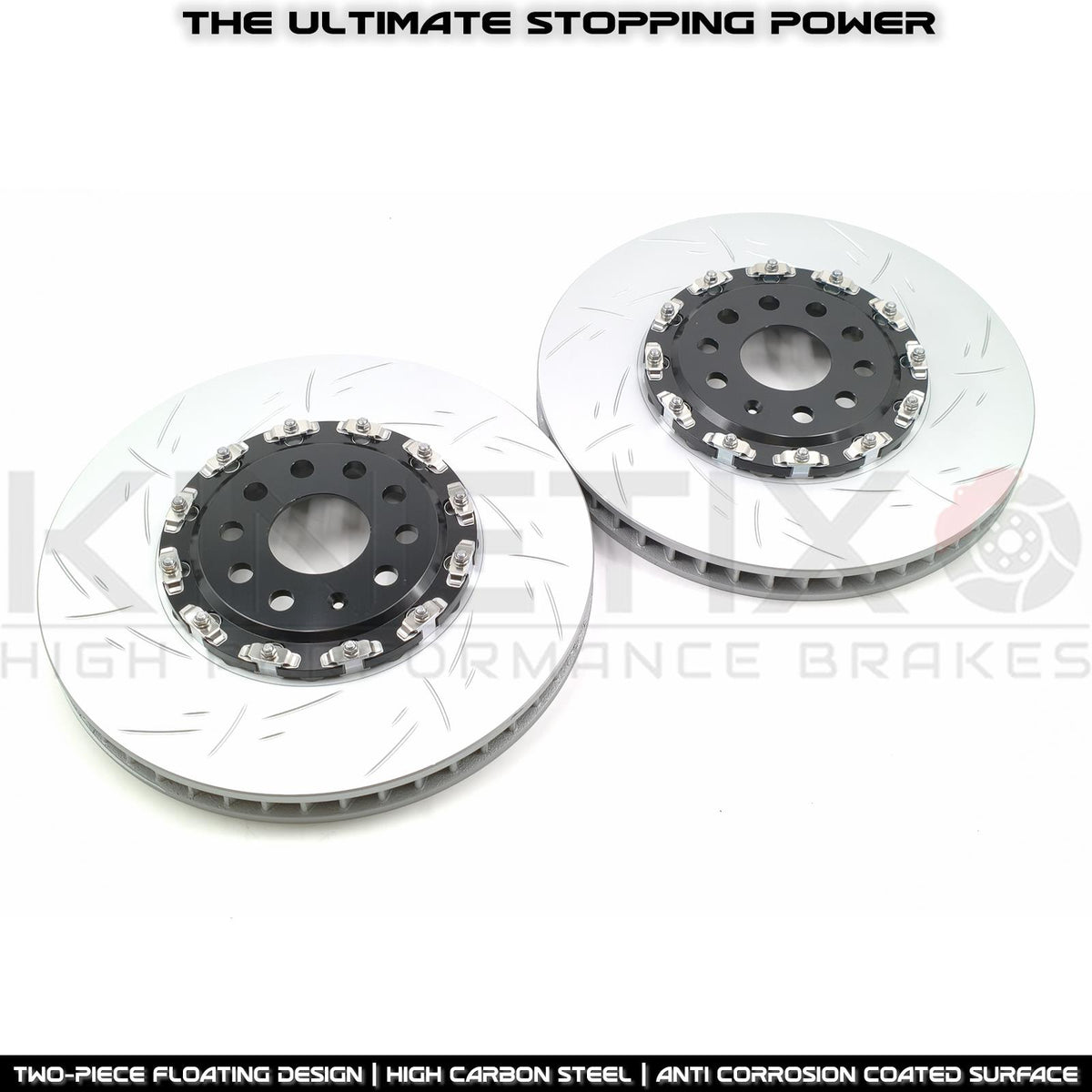 FOR AUDI S3 8Y TWO PIECE FLOATING FRONT BRAKE DISCS PADS 357mm 5WA615301J