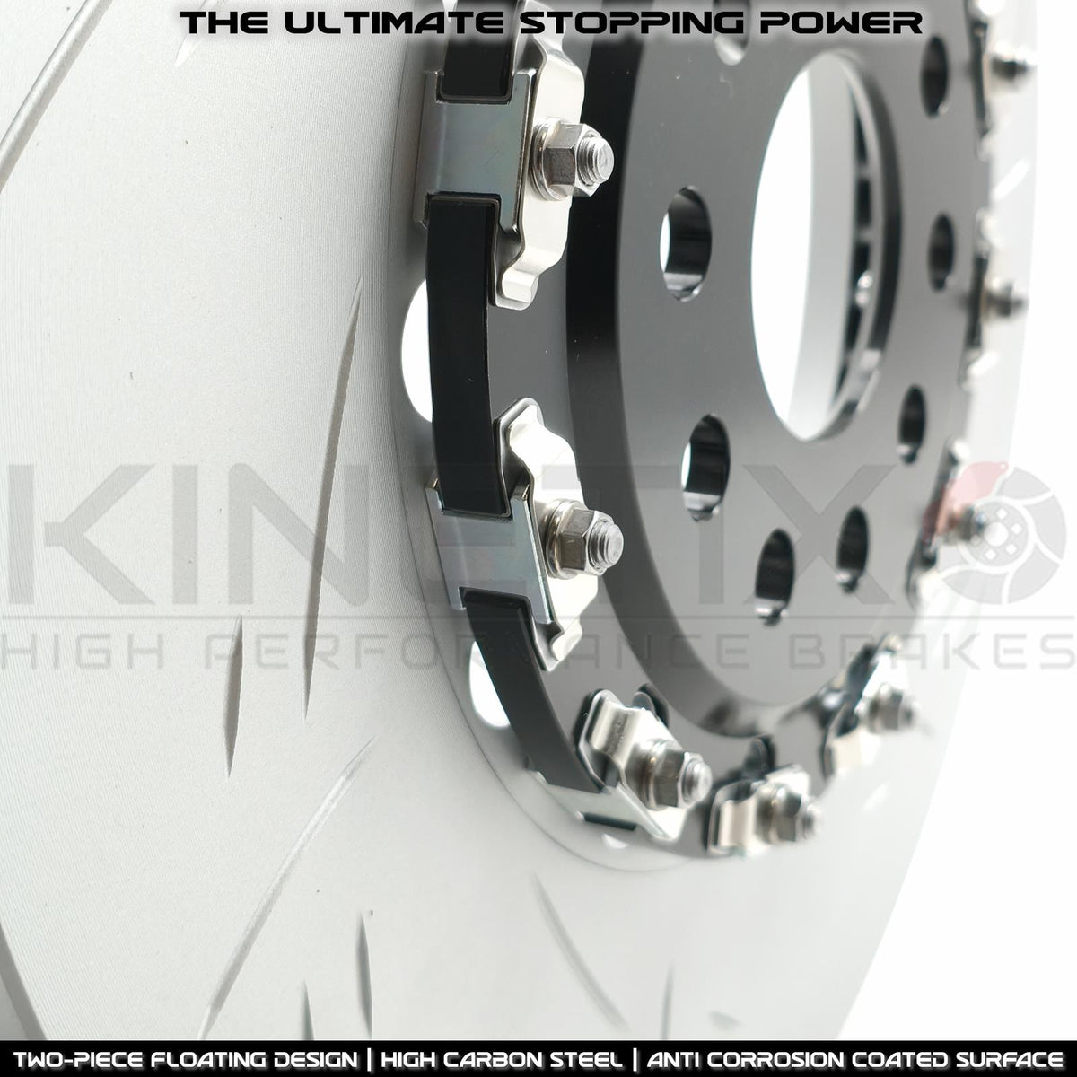 FOR CUPRA FORMENTOR 2020- GROOVED TWO PIECE FLOATING FRONT BRAKE DISCS BREMBO PADS SENSOR 357mm X 34mm