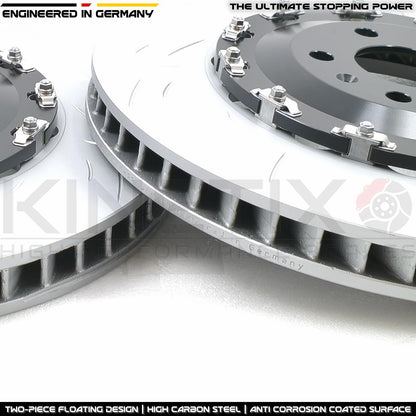 FITS AUDI SQ7 SQ8 E-TRON VW TOUAREG R 3.0 R TWO PIECE FLOATING FRONT BRAKE DISCS PAIR 400mm X 38mm