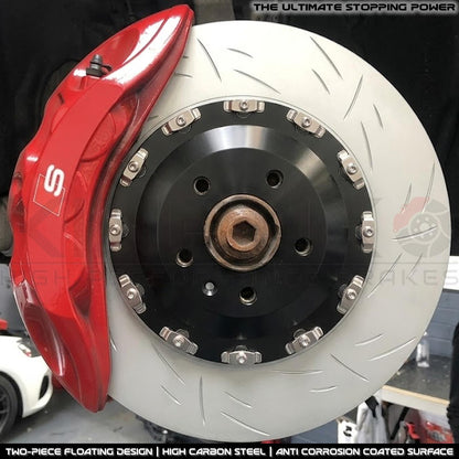 FITS AUDI SQ7 SQ8 E-TRON VW TOUAREG R 3.0 R TWO PIECE FLOATING FRONT BRAKE DISCS PAIR 400mm X 38mm