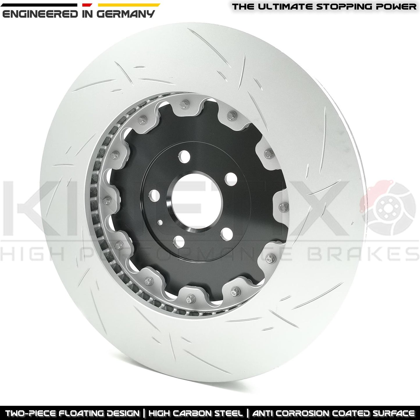 FOR AUDI S6 S7 S8 FRONT 2 PIECE FLOATING BRAKE DISCS BREMBO PADS SENSORS 400mm