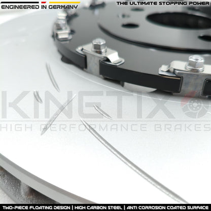FOR AUDI S6 S7 S8 FRONT 2 PIECE FLOATING BRAKE DISCS BREMBO PADS SENSORS 400mm
