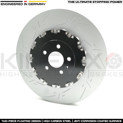 FOR AUDI S6 S7 S8 FRONT 2 PIECE FLOATING BRAKE DISCS BREMBO PADS SENSORS 400mm