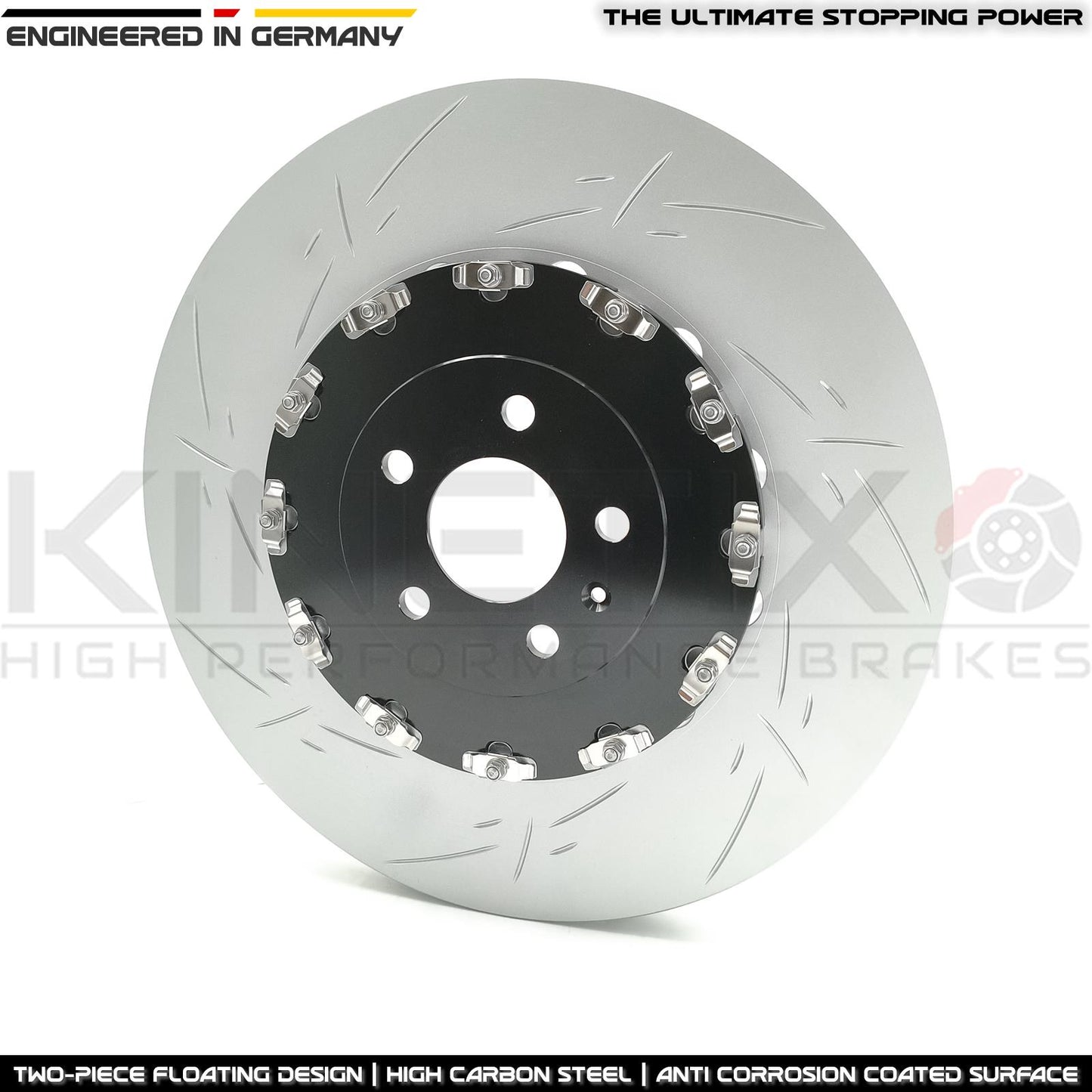 FOR AUDI S6 S7 S8 FRONT 2 PIECE FLOATING BRAKE DISCS CERAMIC PADS SENSORS 400mm