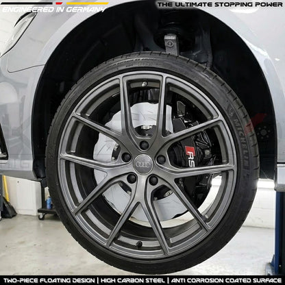 FOR AUDI RS6 C7 RS7 4G TWO PIECE FLOATING FRONT BRAKE DISCS PAIR 390mm X 36mm