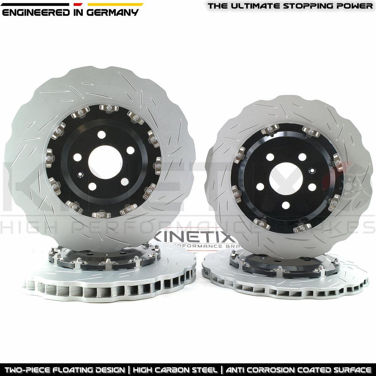 FOR AUDI RS6 C7 (2013-2018) TWO PIECE FLOATING FRONT REAR PERFORMANCE BRAKE DISCS BREMBO PADS & WEAR WIRE SENSOR LEADS 390mm X 36mm / 356mm X 22mm 4G0615301AH | 4G0615301E | 4G0615601 | 4G0615301 | 4G0615601E