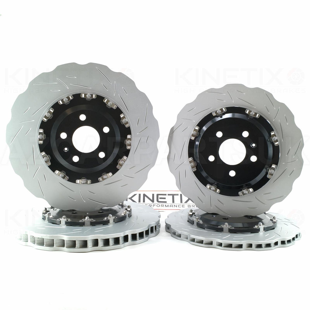 FOR AUDI RS6 C7 (2013-2018) TWO PIECE FLOATING FRONT REAR PERFORMANCE BRAKE DISCS CERAMIC RACING PADS & WEAR WIRE SENSOR LEADS 390mm X 36mm / 356mm X 22mm 4G0615301AH | 4G0615301E | 4G0615601 | 4G0615301 | 4G0615601E
