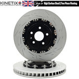 FOR AUDI RS3 8V 15-20 FRONT TWO PIECE FLOATING BRAKE DISCS CERAMIC PADS 370mm