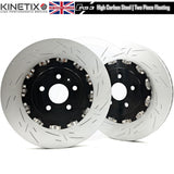 FOR AUDI RS3 8V 15-20 FRONT TWO PIECE FLOATING BRAKE DISCS CERAMIC PADS 370mm