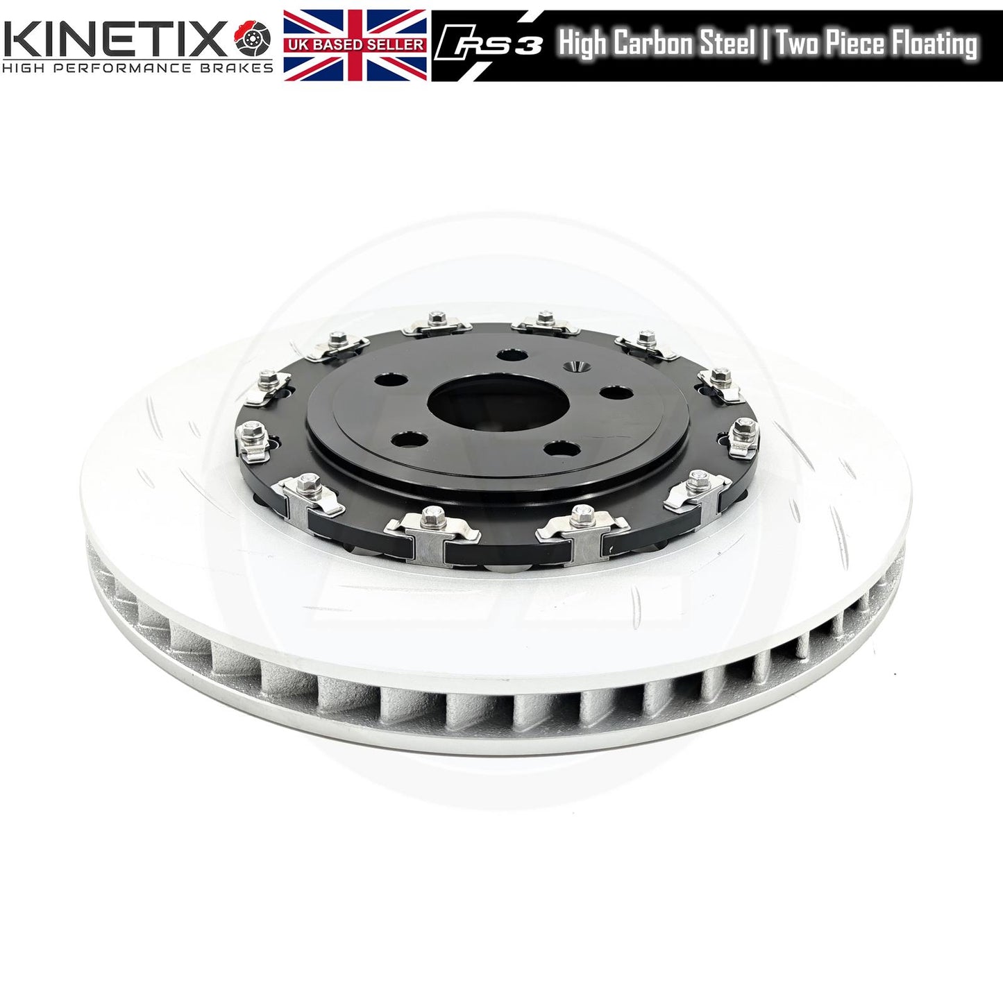 FOR AUDI RS3 8V 15-20 FRONT 2 PIECE FLOATING BRAKE DISCS 370mm 80V615301C/S/P