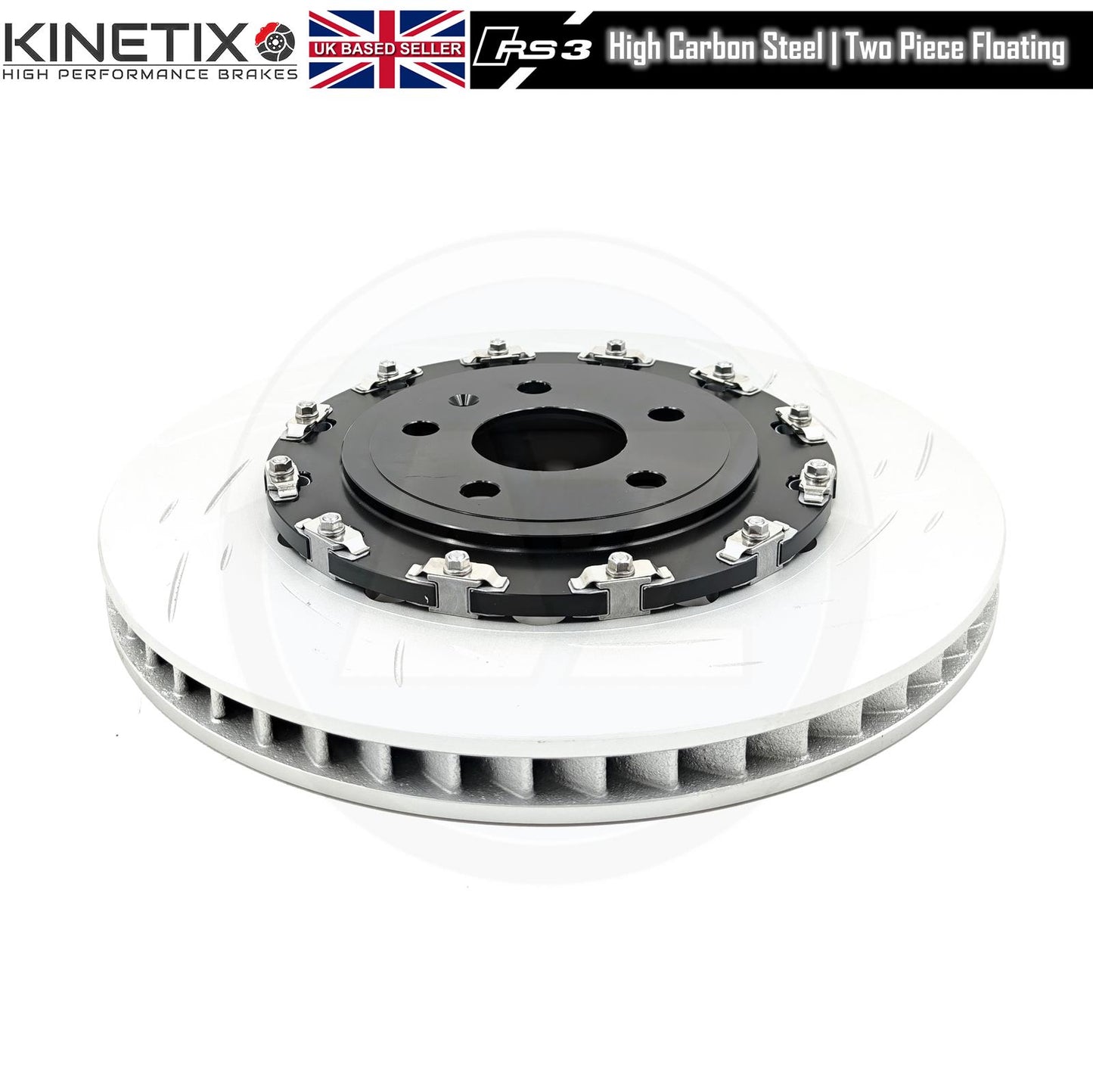 FOR AUDI RS3 8V 2015-2020 FRONT 2 PIECE FLOATING BRAKE DISCS BREMBO PADS 370mm