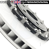 FOR AUDI RS3 8V 15-20 FRONT TWO PIECE FLOATING BRAKE DISCS CERAMIC PADS 370mm