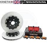 FOR AUDI RS3 8V 15-20 FRONT TWO PIECE FLOATING BRAKE DISCS CERAMIC PADS 370mm