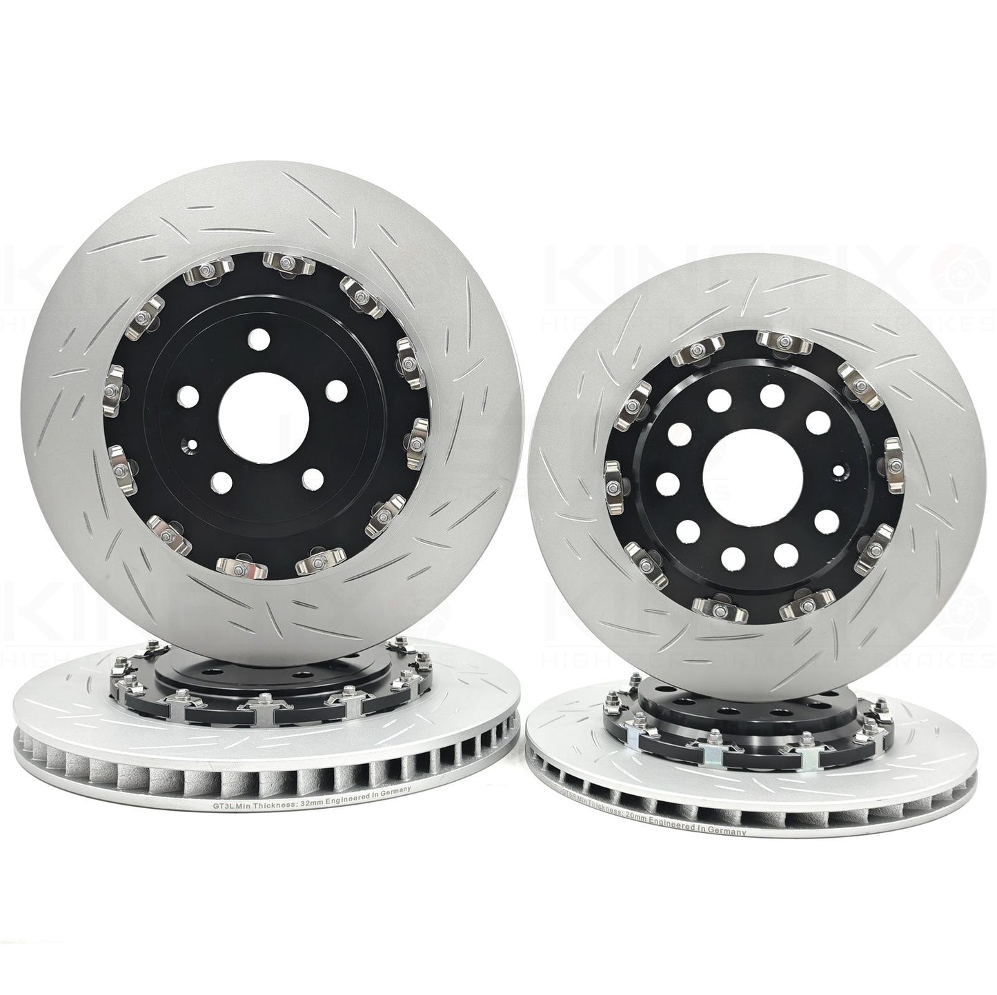 FOR AUDI RS3 8V TWO PIECE FLOATING FRONT REAR BRAKE DISCS 370mm 310mm 8V0615301S