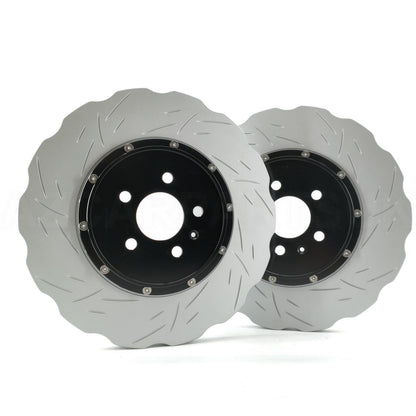 FOR AUDI RS6 RS7 (C8,4K) 2019- TWO PIECE FLOATING PERFORMANCE REAR BRAKE DISCS 370mm X 30mm 4K0615601A / 4K0 615 601 A