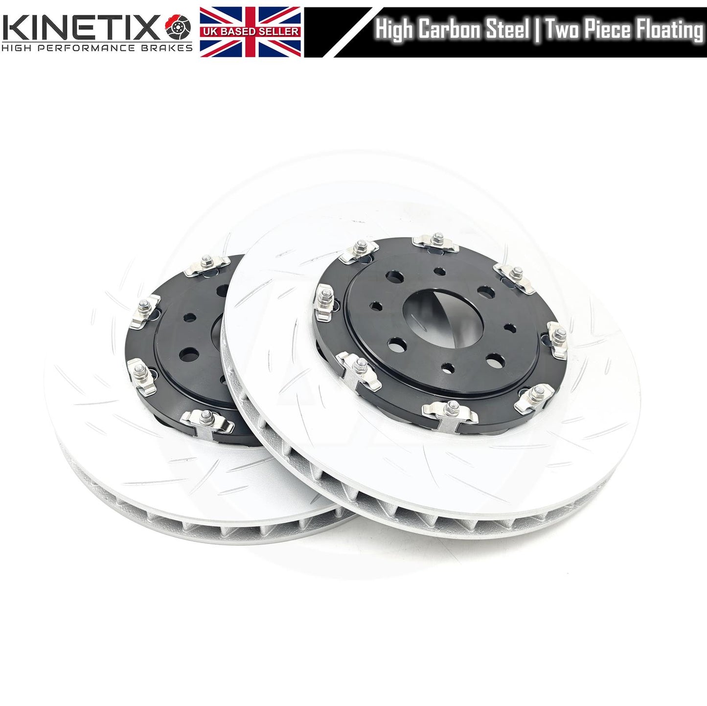 FOR ABARTH 500 595 695 COMPETIZIONE 2 PIECE FLOATING BRAKE DISCS PADS 305m X 28M