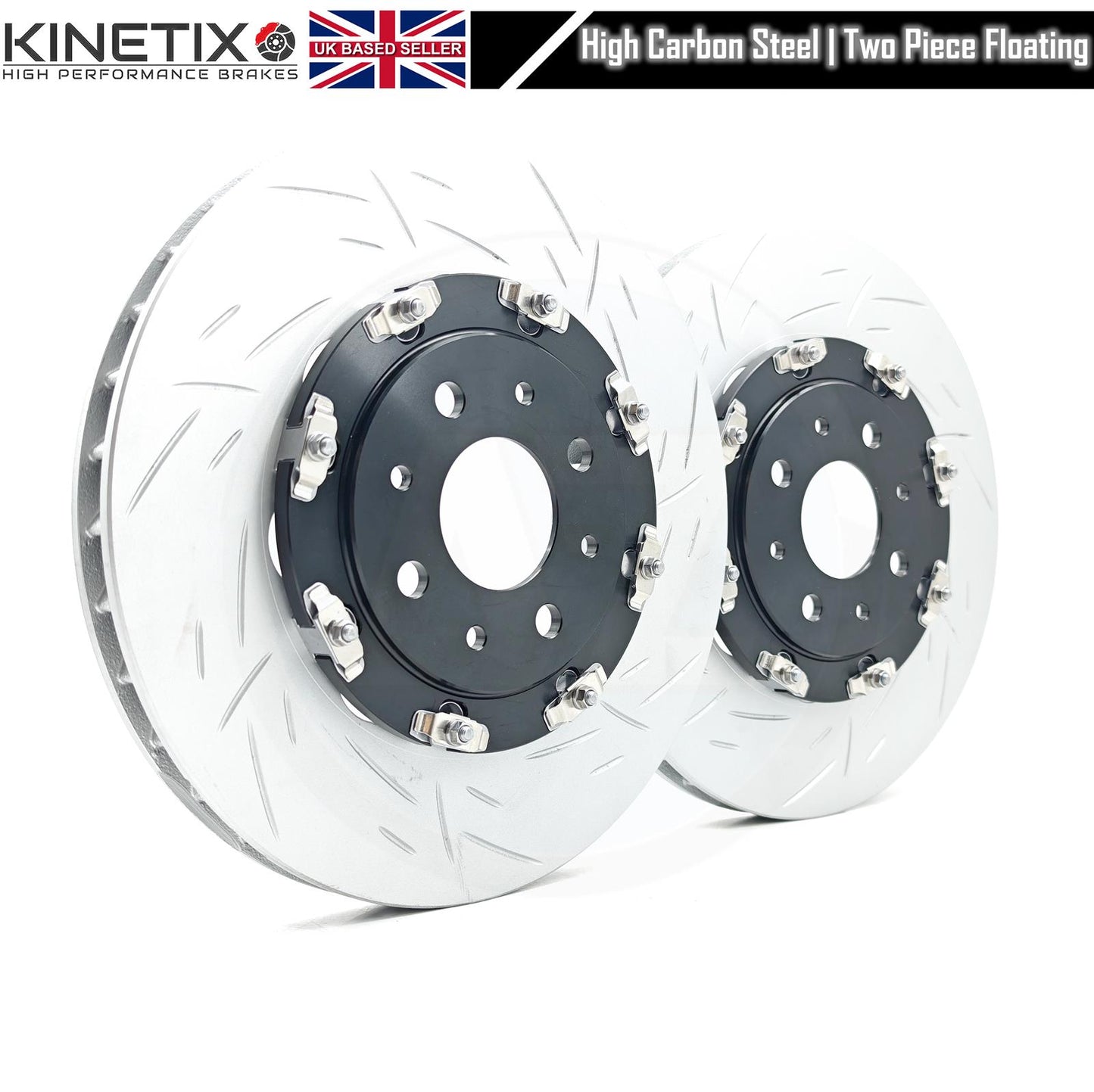 FOR ABARTH 500 595 695 COMPETIZIONE TWO PIECE FLOATING BRAKE DISCS PADS 305mm