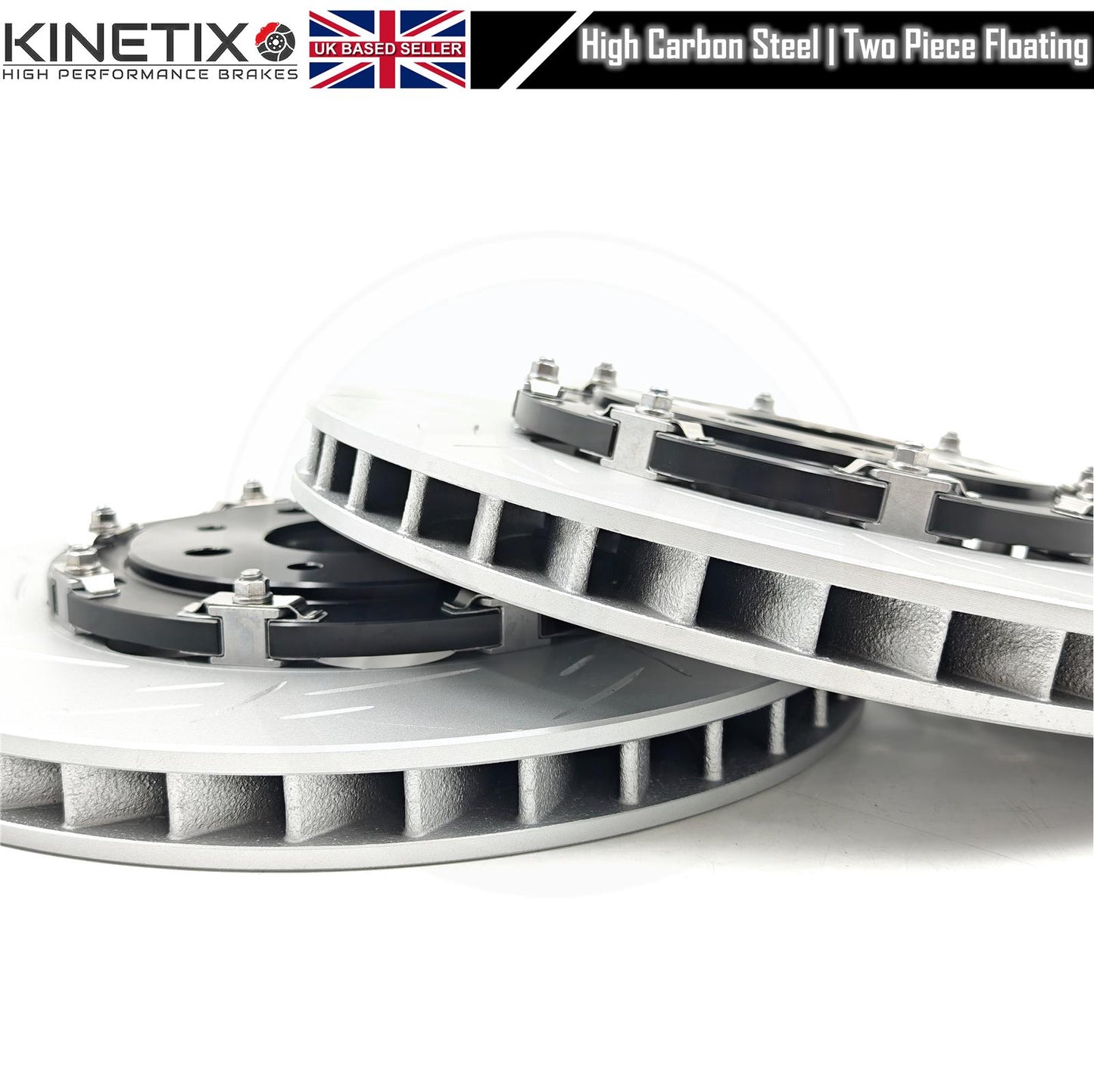 FOR ABARTH 500 595 695 COMPETIZIONE 2 PIECE FLOATING BRAKE DISCS PADS 305m X 28M