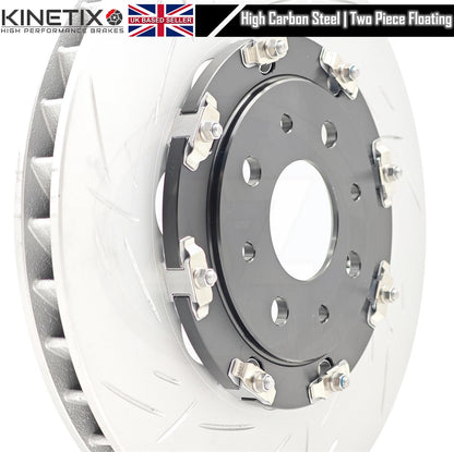 FOR ABARTH 500 595 695 COMPETIZIONE 2 PIECE FLOATING BRAKE DISCS PADS 305m X 28M