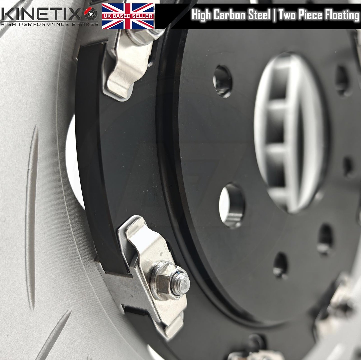 FOR ABARTH 500 595 695 COMPETIZIONE TWO PIECE FLOATING BRAKE DISCS PADS 305mm