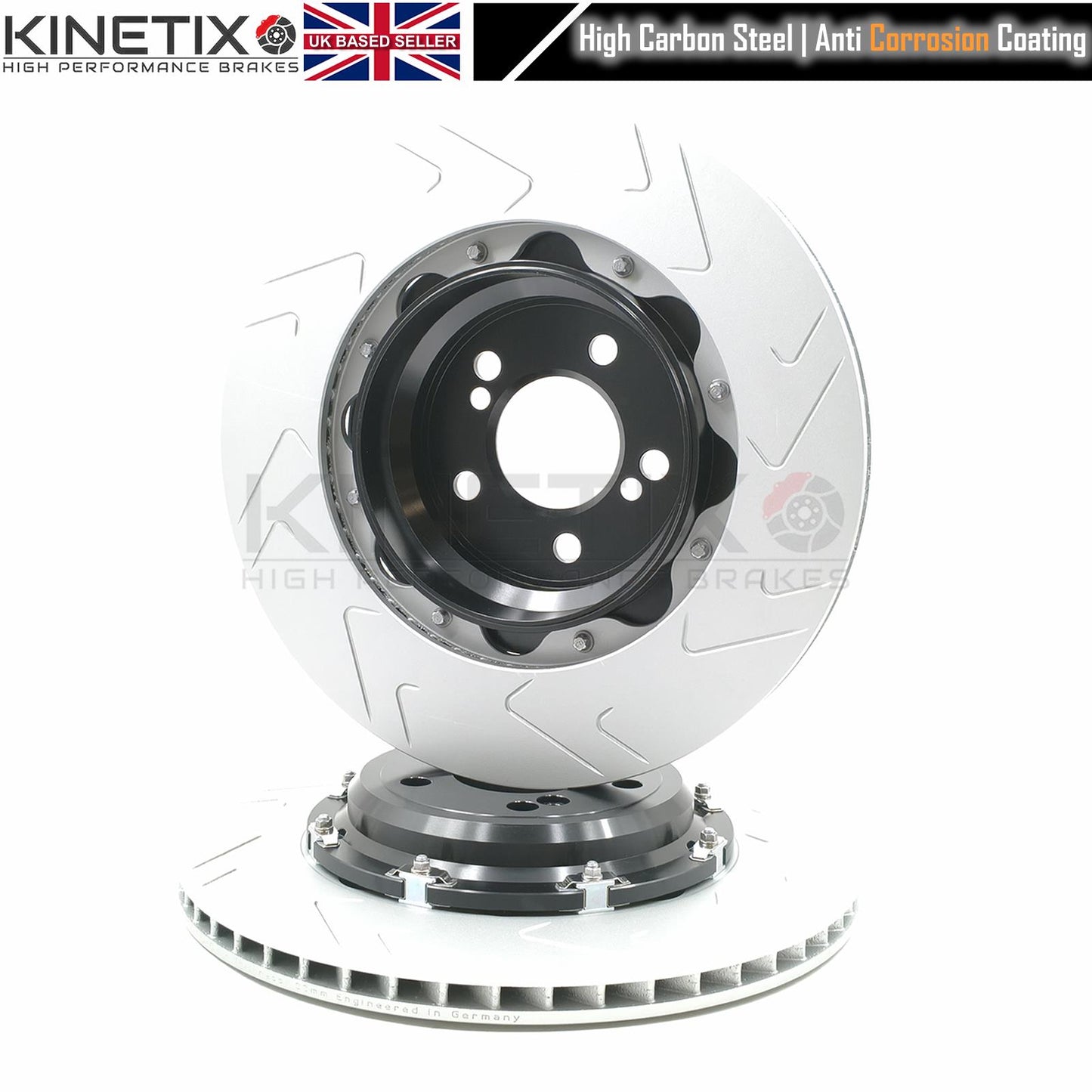FOR BMW M2 F87 Competition TWO PIECE FLOATING REAR BRAKE DISCS MINTEX RACING PADS & WEAR WIRE SENSOR LEAD 370mm X 24mm