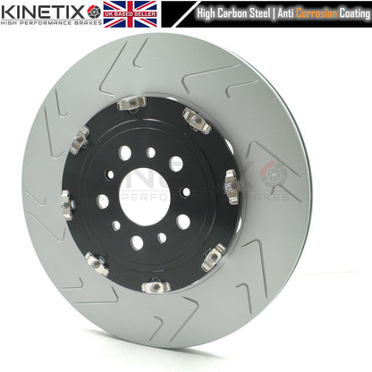 FOR BMW M2 F87 M3 F80 M4 F82 F83 REAR TWO PIECE FLOATING BRAKE DISCS TEXTAR OEM PADS & WEAR WIRE SENSOR LEAD 370mm X 24mm