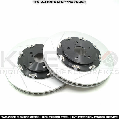 FOR TOYOTA YARIS 1.6 GR 2020- TWO PIECE FLOATING FRONT BRAKE DISCS CERAMIC PADS