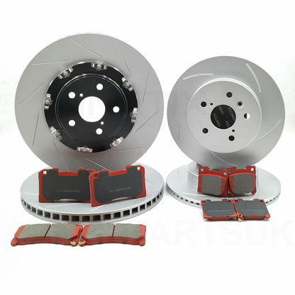 FOR TOYOTA YARIS GR 2020- FRONT REAR BRAKE DISCS CERAMIC RACING PADS 356mm 297mm