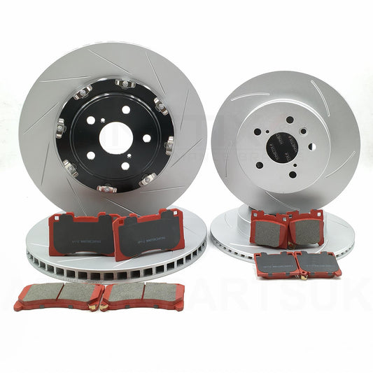 FOR TOYOTA YARIS GR 2020- FRONT REAR BRAKE DISCS CERAMIC RACING PADS 356mm 297mm