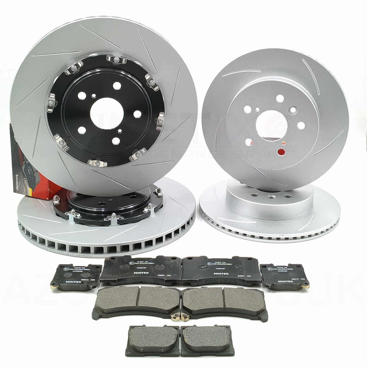 FOR TOYOTA YARIS GR 2020- FRONT REAR BRAKE DISCS MINTEX OEQ PADS 356mm 297mm