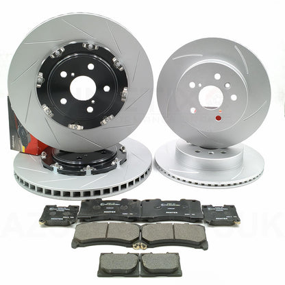 FOR TOYOTA YARIS GR 2020- FRONT REAR BRAKE DISCS MINTEX OEQ PADS 356mm 297mm