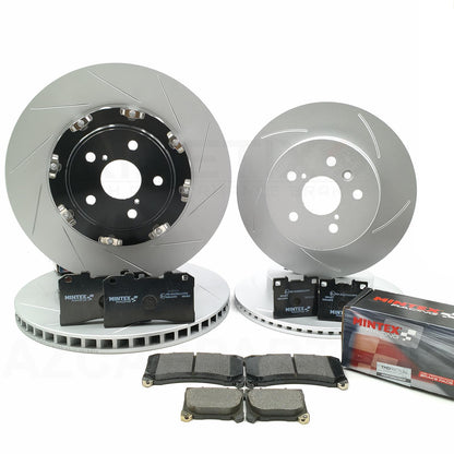 FOR TOYOTA YARIS GR 2020- FRONT REAR BRAKE DISCS MINTEX RACING PADS 356mm 297mm