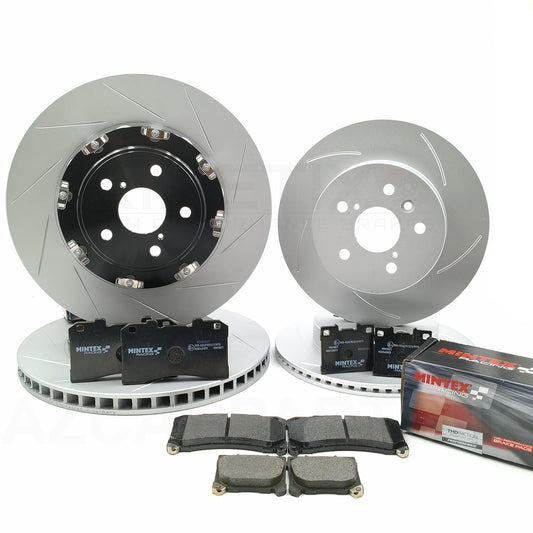 FOR TOYOTA YARIS GR 2020- FRONT REAR BRAKE DISCS MINTEX RACING PADS 356mm 297mm