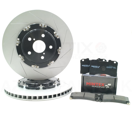 FOR TOYOTA YARIS GR 2020- FRONT 2 PIECE FLOATING BRAKE DISCS RACING PADS 356mm