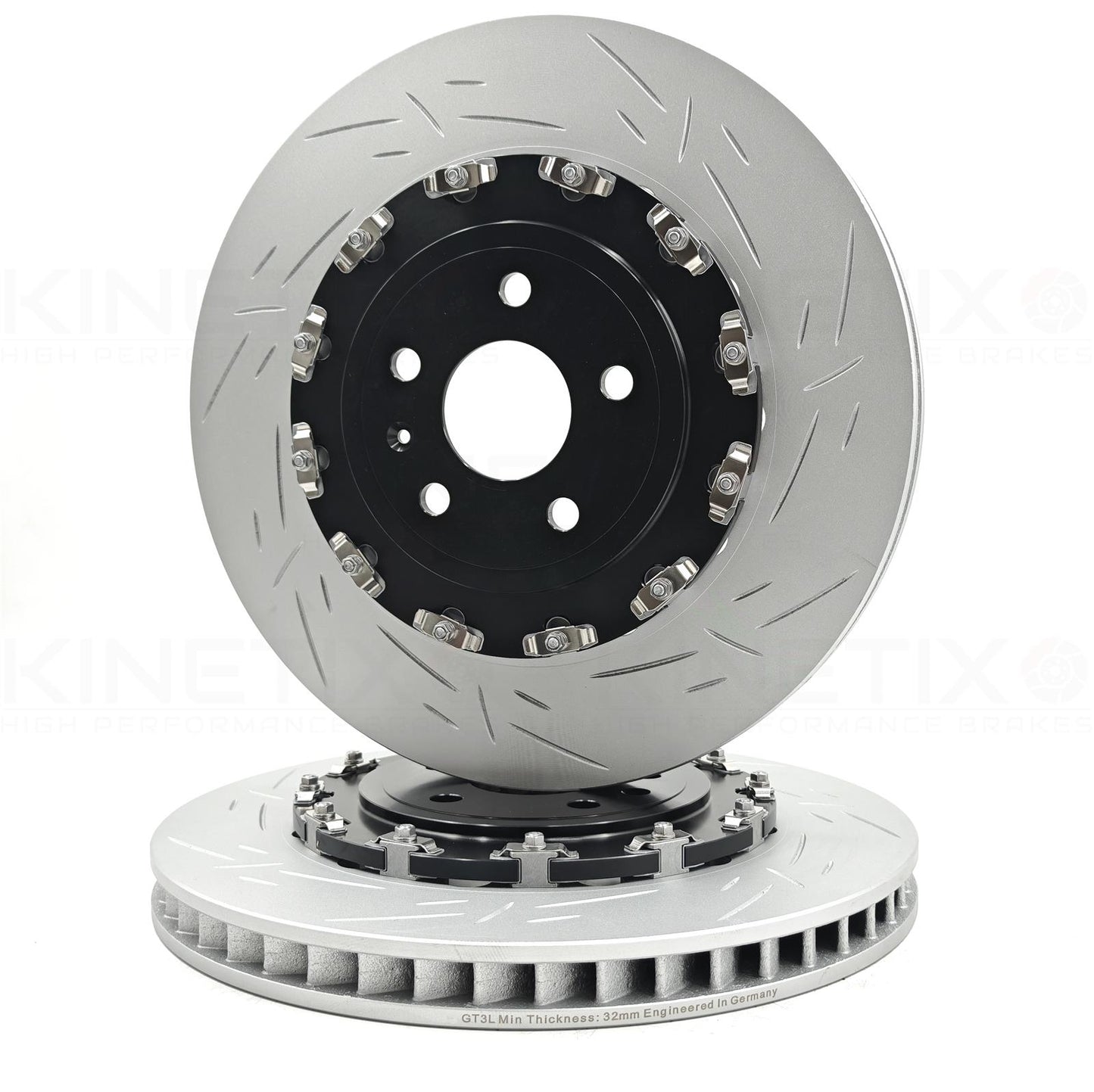 FOR AUDI RS3 8V 15-20 FRONT 2 PIECE FLOATING BRAKE DISCS 370mm 80V615301C/S/P