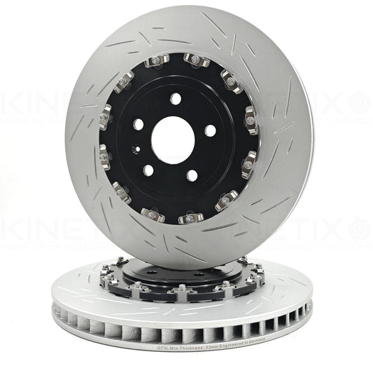 FOR AUDI RS3 8V 15-20 FRONT 2 PIECE FLOATING BRAKE DISCS 370mm 80V615301C/S/P