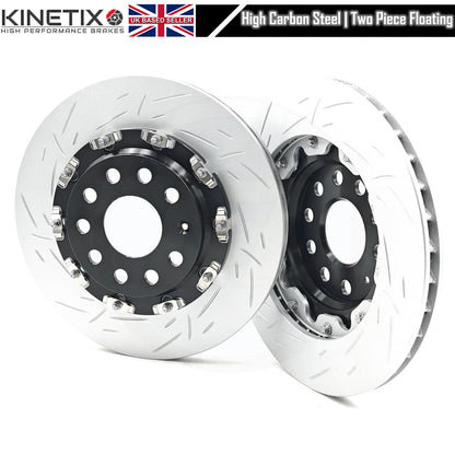FOR SEAT LEON CUPRA TWO PIECE FLOATING REAR BRAKE DISCS RACING PADS 310m X 22mm