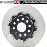FOR SEAT LEON CUPRA R REAR TWO PIECE FLOATING BRAKE DISCS PAIR 310mm X 22mm