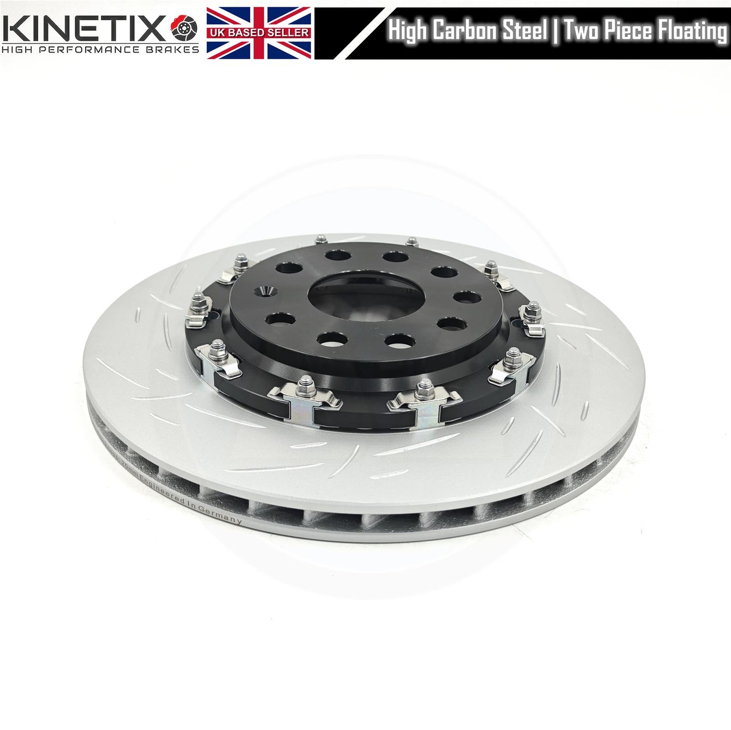 FOR VW GOLF R MK7/7.5 FRONT REAR TWO PIECE FLOATING BRAKE DISCS CERAMIC PADS