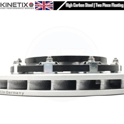 FOR SEAT LEON CUPRA TWO PIECE FLOATING REAR BRAKE DISCS RACING PADS 310m X 22mm