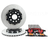 FOR AUDI RS3 8V REAR TWO PIECE FLOATING BRAKE DISCS CERAMIC PADS 310mm x 22mm