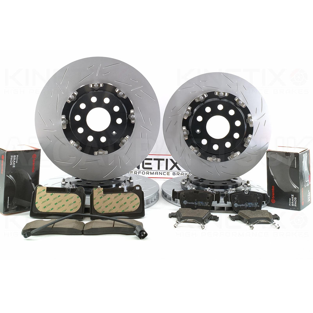 FOR CUPRA LEON ATECA FORMENTOR GROOVED PERFORMANCE TWO PIECE FLOATING FRONT REAR BRAKE DISCS BREMBO PADS SENSOR 370mm 310mm