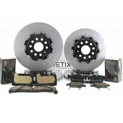 FOR CUPRA LEON ATECA FORMENTOR GROOVED PERFORMANCE TWO PIECE FLOATING FRONT REAR BRAKE DISCS BREMBO PADS SENSOR 370mm 310mm